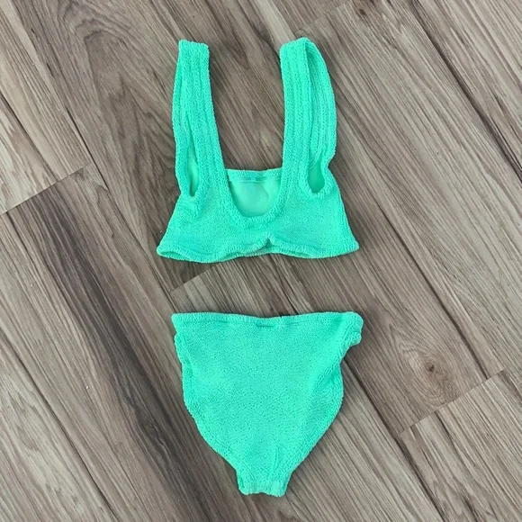 NWT Hunza G Xandra bikini set in lime green - Picture 2 of 7
